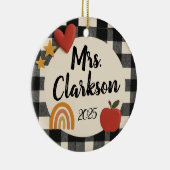 Maßgeschneidertes trendiges Lehrerdekor Keramik Ornament (Rechts)