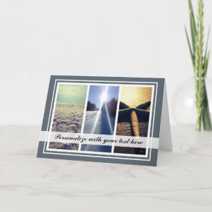 Maßgeschneidertes Triptychon 3 Foto Collage Weihna Feiertagskarte