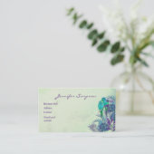 Maßgeschneidertes tropisches Parrot-Geschäft Visitenkarte (Stehend Vorderseite)