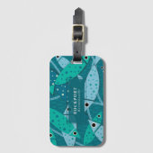 Maßgeschneidertes tropisches Schwimmfisch-Muster Gepäckanhänger (Vorderseite Vertikal)
