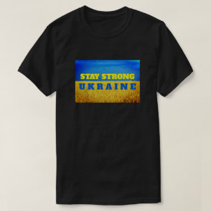 Maßgeschneidertes Ukraine Blauzungenkulturfeld T-Shirt