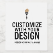 Maßgeschneidertes Unternehmen Personalisiert Weinetikett (Einzelnes Label)