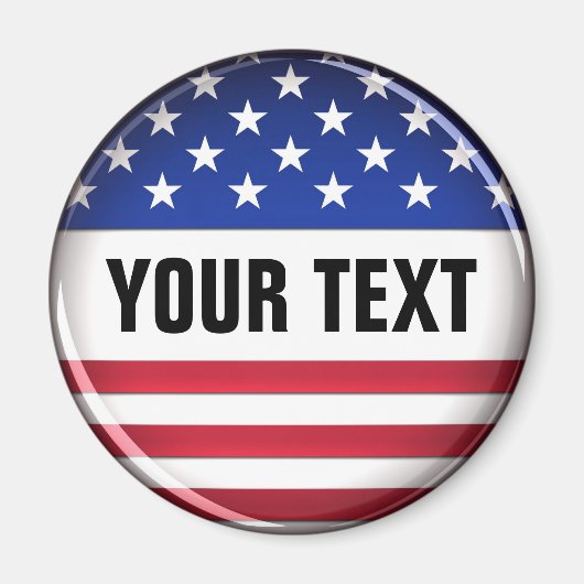 Maßgeschneidertes US-Magnet Magnet (Vorne)