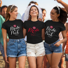 Maßgeschneidertes Vampire Bride Bachelorette Hen P T-Shirt