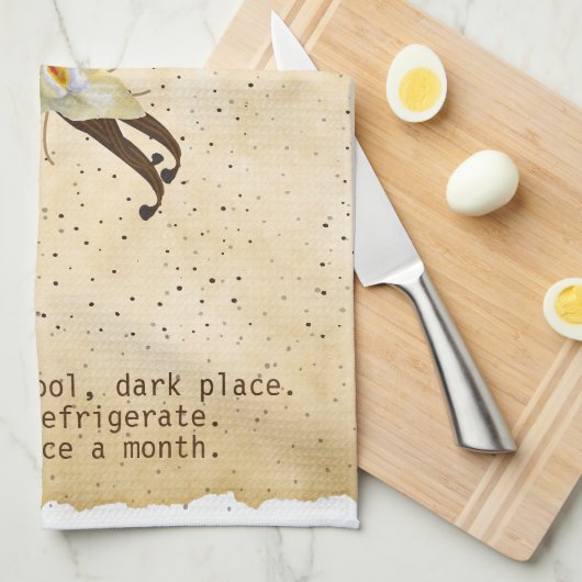 Maßgeschneidertes Vanilla Extract Küchentuch (Viertel Falte)