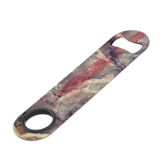 Maßgeschneidertes versteinertes Holz mit Quarz- Fl Speed Flaschenöffner (Vorderseite Schrägansicht)
