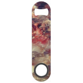 Maßgeschneidertes versteinertes Holz mit Quarz- Fl Speed Flaschenöffner (Rückseite)