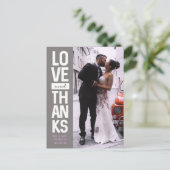 Maßgeschneidertes vertikales Foto Hochzeit "Liebe Postkarte (Stehend Vorderseite)