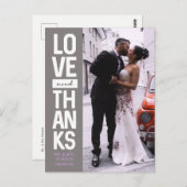 Maßgeschneidertes vertikales Foto Hochzeit "Liebe Postkarte (Vorne/Hinten)