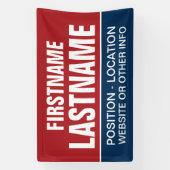 Maßgeschneidertes Wahlgerät für lokale und Staat-W Banner (Vertikal)