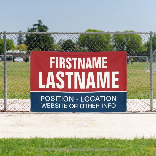 Maßgeschneidertes Wahlgerät für lokale und Staat-W Banner (InSitu)