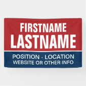 Maßgeschneidertes Wahlgerät für lokale und Staat-W Banner (Horizontal)