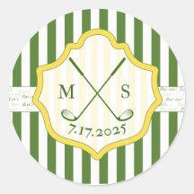 Maßgeschneidertes Wappen für Golf Themed Aufkleber