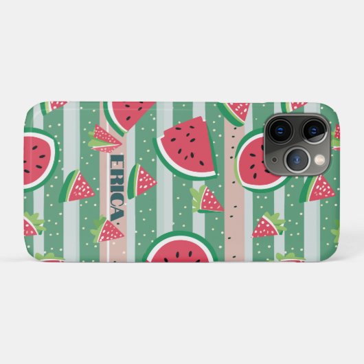 Maßgeschneidertes Wassermelonmuster Case-Mate iPhone Hülle (Rückseite (Horizontal))