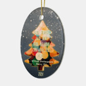 Maßgeschneidertes Weihnachts-Modern-Angebot Keramik Ornament (Links)