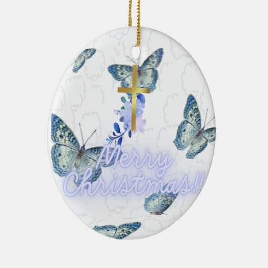 Maßgeschneidertes Weihnachtsgeschenk für die Keram Keramik Ornament (Rechts)