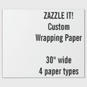 Maßgeschneidertes Weihnachtsgeschenkpapier MATTE 3 Geschenkpapier (Flach)