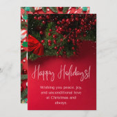 Maßgeschneidertes Weihnachtskartendesign 11 Feiertagskarte (Vorne/Hinten)