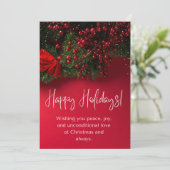 Maßgeschneidertes Weihnachtskartendesign 11 Feiertagskarte (Stehend Vorderseite)