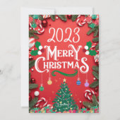 Maßgeschneidertes Weihnachtskartendesign 11 Feiertagskarte (Rückseite)