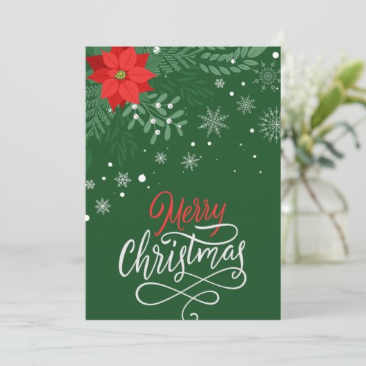 Maßgeschneidertes Weihnachtskartendesign 2 Feiertagskarte (Stehend Vorderseite)