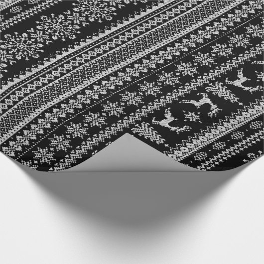 Maßgeschneidertes Weihnachtspulli Geschenkpapier (Ecke)