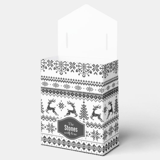 Maßgeschneidertes Weihnachtspulli Geschenkschachtel (Geöffnet)