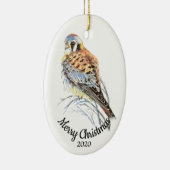 Maßgeschneidertes Weihnachtswasserkestrel, Falken Keramikornament (Rechts)