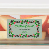 Maßgeschneidertes Weihnachtsweinsiegel Etiketten (Befestigt)