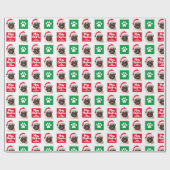 Maßgeschneidertes Weihnachtswrapping-Papier für Hu Geschenkpapier (Flach)