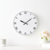 Maßgeschneidertes Weiß attraktiv Große Wanduhr (Zuhause)