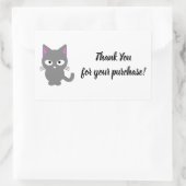 Maßgeschneidertes Weiß Dankeschön Aufkleber mit gr (Tasche)