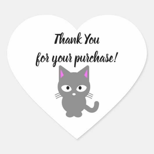 Maßgeschneidertes Weiß Dankeschön Aufkleber mit gr (Vorderseite)