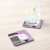 Maßgeschneidertes weißes Hochzeitsauto / Limo-Gesc Untersetzer (Rechte Seite)