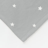 Maßgeschneidertes Weltraum Graue und weiße Meilens Fleecedecke (Ecke)