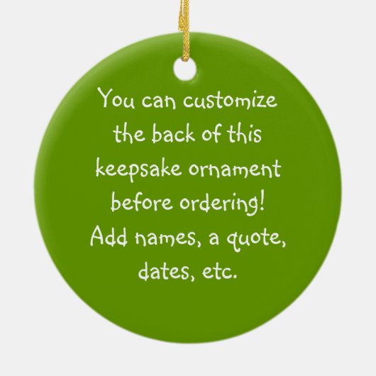 Maßgeschneidertes White Baby Elf Ornament (Hinten)