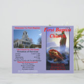 Maßgeschneidertes wöchentliches Kirchenbulletin - (Stehend Vorderseite)