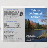 Maßgeschneidertes wöchentliches Kirchenbulletin (n (Vorne/Hinten)