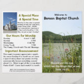 Maßgeschneidertes wöchentliches Kirchenbulletin (n (Vorderseite)