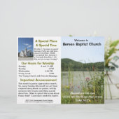 Maßgeschneidertes wöchentliches Kirchenbulletin (n (Stehend Vorderseite)