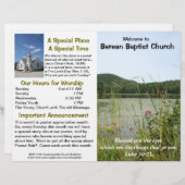 Maßgeschneidertes wöchentliches Kirchenbulletin (n (Vorne/Hinten)