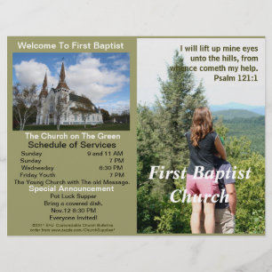 Maßgeschneidertes wöchentliches Kirchenbulletin (n