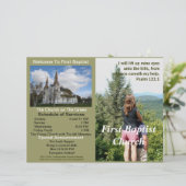 Maßgeschneidertes wöchentliches Kirchenbulletin (n (Stehend Vorderseite)