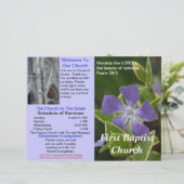 Maßgeschneidertes wöchentliches Kirchenbulletin (n (Stehend Vorderseite)