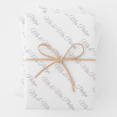 Maßgeschneidertes Wrapping-Papier  Geschenkpapier Set (Beispiel)