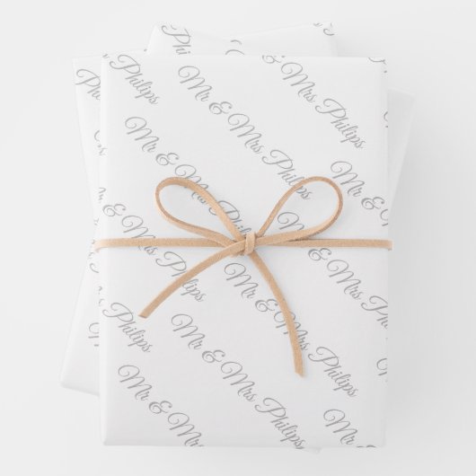 Maßgeschneidertes Wrapping-Papier  Geschenkpapier Set (Beispiel)