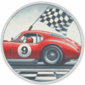 Maßgeschneidertes Zahlenkraftwagen Aufkleber (Vorderseite)