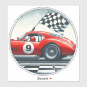 Maßgeschneidertes Zahlenkraftwagen Aufkleber (Blatt)