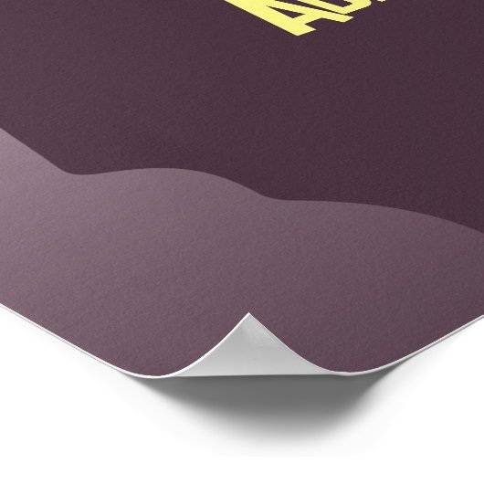 Maßgeschneidertes Zitat Grau Wolf Howling Red Suns Poster (Ecke)