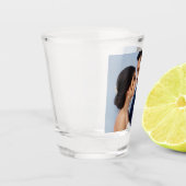 Maßgeschneidertes Zwei-Paar-Foto Schnapsglas (Links)